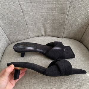 Good American Terry Kickstand Slide Sandal